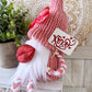 Valentine's DayGnome with Romantic Lips and XOXO Sign-Tiered Tray Accent