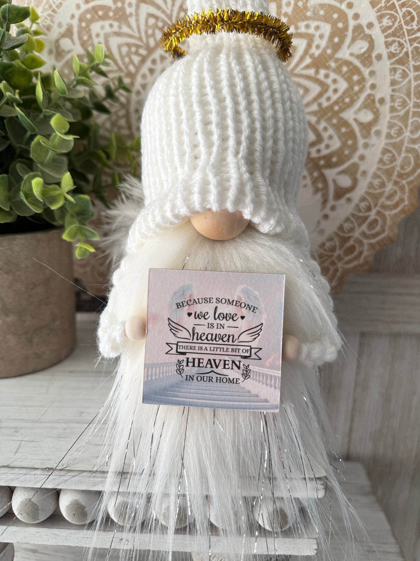 Guardian Angel Gnome - Sympathy Gift - Memorial Keepsake