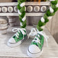 Knit Shamrock Gnome with Tennis Shoes - St. Patrick's Day Tiered Tray Decor