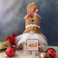 Gingerbread gnome, Christmas gnome, Tiered tray decor, Farmhouse theme, Holiday decor, Knit gnome