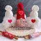 Cupid gnome, Valentines gnome, Tiered tray decor, Love gnome, Swedish tomte, Gift idea, Knit gnome,