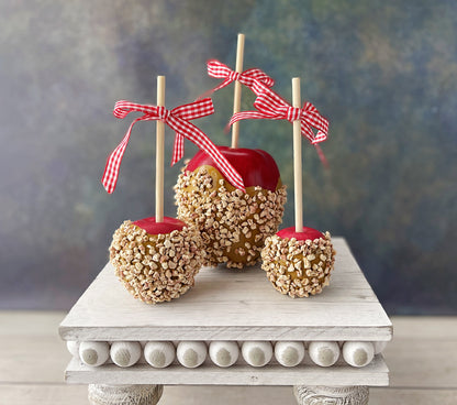 Decorative Faux candy apples -Perfect for fall - Tiered tray decor