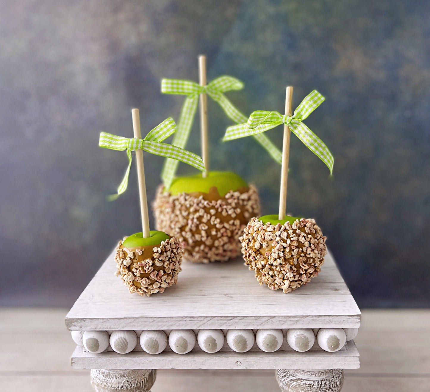 Decorative Faux candy apples -Perfect for fall - Tiered tray decor