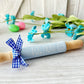 Easter rolling pins, Spring decor, Tiered tray decor, Table top display