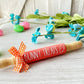 Easter rolling pins, Spring decor, Tiered tray decor, Table top display