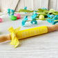 Easter rolling pins, Spring decor, Tiered tray decor, Table top display