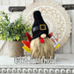 Festive Thanksgiving turkey gnome - Tiered tray decor - Gobble til you wobble