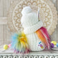 Colorful Easter Bunny Gnome for Tiered Trays - Handcrafted by Hooked Strands Crochet