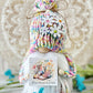 Colorful Spring Gnome Centerpiece - Exquisite Tiered Tray Decor by Hooked Strands Crochet