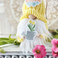 Mother's Day Gnome with Tulips - Spring Tiered Tray Decor - Unique Gift from Hooked Strands Crochet