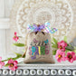 Spring Mini Burlap Bag for Tiered Tray Decor - Handcrafted by Hooked Strands Crochet