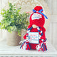 Patriotic 4th of July tiered tray decor, Boy or girl gnome, Mini decorative bags, 4 inch sign