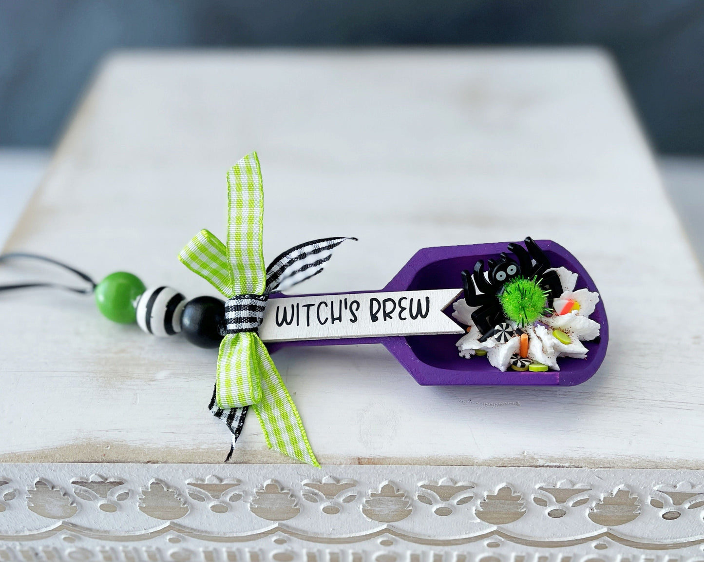 Eerie Halloween Canister Scoop - Perfect Tabletop Decoration for a Festive Touch