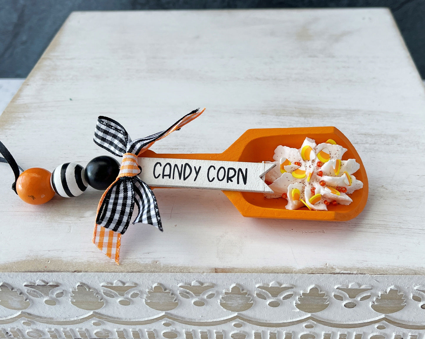 Eerie Halloween Canister Scoop - Perfect Tabletop Decoration for a Festive Touch